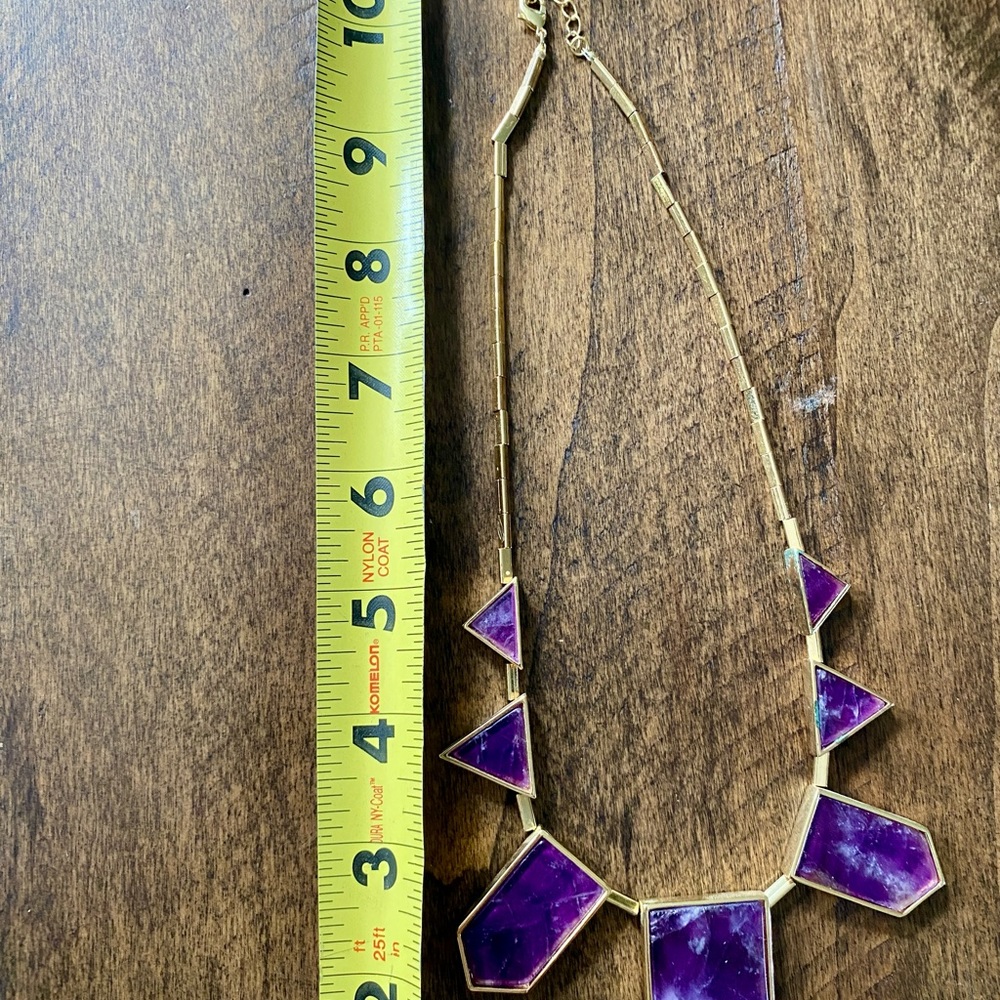 House of Harlow Real Amethyst Necklace - Picture 5 of 8